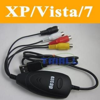 Ezcap USB 2.0 TV DVD VHS Video Capture for XP Vista 7
