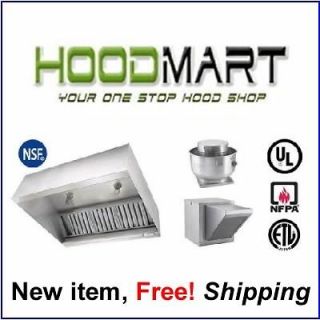   foot Makeup Air Grease Exhaust Hood System Fire Suppression Ansul Vent