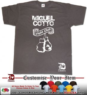 MIGUEL COTTO TSHIRT BOXING FIGHT CLUB BY DIBBS CLOTHING
