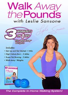 Leslie Sansone   Walk Away the Pounds 3 Workouts DVD, 2007, 3 Disc Set 