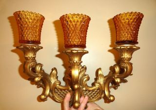 wall sconces amber