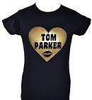 TOM PARKER ~ THE WANTED   NEW~ BLACK ADULT T SHIRT with GOLD GLITTER 