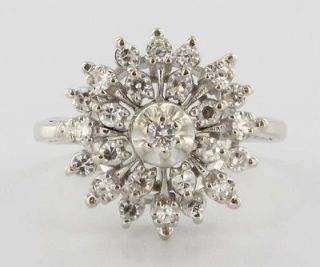 vintage diamond cocktail ring in Fine Jewelry