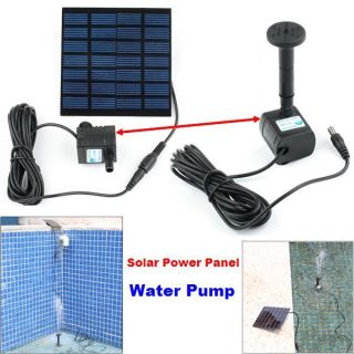 Fountain Pool Garden Pond Submersible Watering Solar Water Pump Power 
