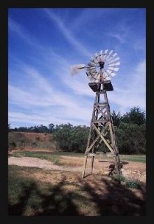 Magnet American Style Water Pumping Windmill Wood Base