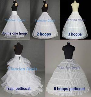   optional white underskirt crinoline wedding prom dress petticoat