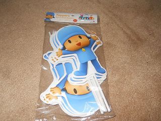 NEW POCOYO 12 PIECE PARTY FAVOR TOPPERS DECORATIONS, 9 INCHES HIGH