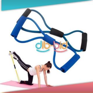 Resistance Bands Tube Workout Exercise for Yoga 8 Type