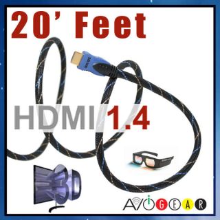   HDMI 1.4 CABLE 24K For PS3 Apple TV WD TV Live with 3D ARC Ethernet