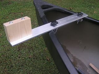 Canoe trolling motor mount   Aluminum / Ash