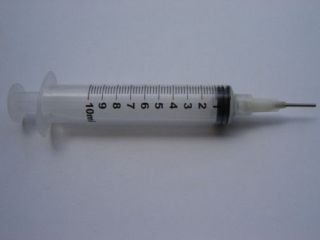 Precision Syringe glue Applicator w/ White tip