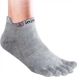 Injinji socks LightWeight Performance Toe sock no show grey 1pair