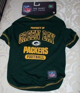 NFL GREEN BAY PACKERS Dog Tee Shirt Costume New Licensed Multiple 