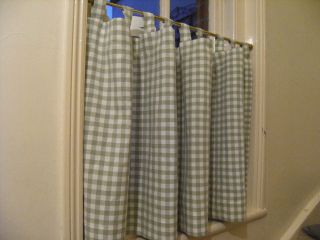 Cafe Curtains in Laura Ashley Gingham   homemade by the metre 