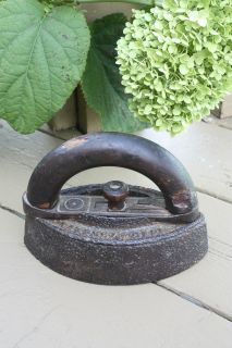Antique/Primitive Sad Iron, Removable Handle   A.C. Williams Co., Ohio
