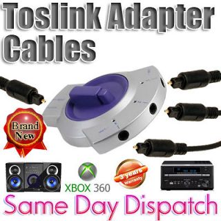 Digital Toslink Optical Switch Splitter DVD Cable Lead 1M 1.5M 2M 5M 