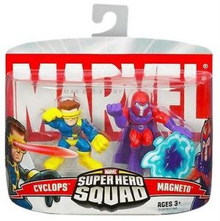 New Marvel Super Hero Squad X Men Cyclops & Magneto FIGURE RARE F92