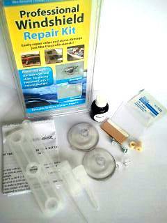 Windshield Glass Repair Kit for Easy Stone and Chip Damage on 