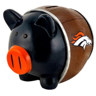 New NFL Denver Broncos Large 7 X 8 X 6 Pig Leaguers Thermatic Piggy 