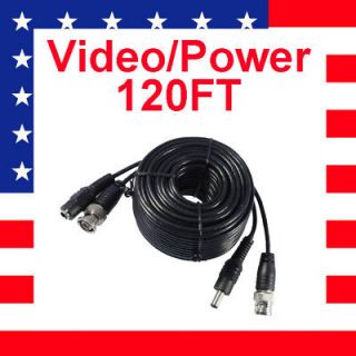 Newly listed 120ft CCTV Video siamese Power Security camera cable
