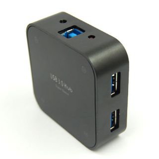 5Gbps USB 3.0 Super Speed 4 Ports HUB Splitter Box For Computer PC 