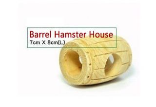   Shipping New Wooden Barrel Hamster House Toys For Hamster 7cm×8cm(L