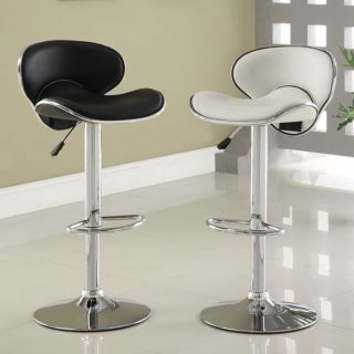 Kossi Contemporary Style Leatherette ABS Height Adjustable Bar Stool