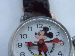 VINTAGE BRADLEY MICKEY MOUSE WATCH WIND UP NOT RUNNING