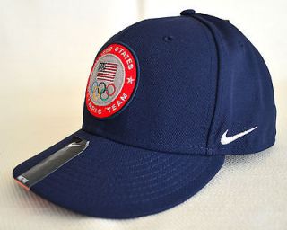 New Nike USA 2012 London Olympic Team Ball Cap Hat Snapback Navy