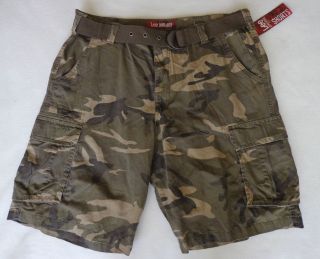 NWT Mens Lee Dungarees Cargo Shorts Battle Camo Color Size 38