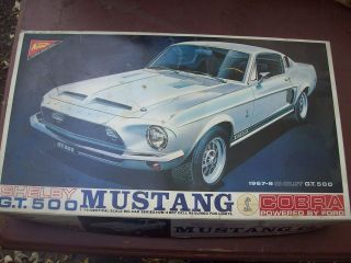 NICHIMO 1/16 MUSTANG GT 1967   68 SHELBY G.T. 500 COBRA POWERED BY 