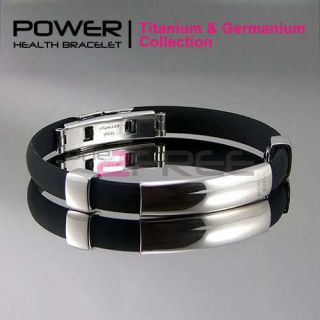 New Titanium Germanium Power Ionic Plus Magnetic Bracelet Band Balance 
