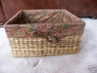 Jute Seagrass Wicker Storage Toy Laundry Basket MEDIUM