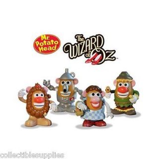 New WIZARD OF OZ Mr. Potato Head Doll Toy 4 pack Collectors Set