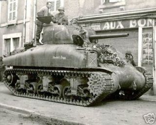 WW2 Photo M4 Sherman Tank France 1944 WWII