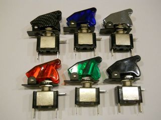  LED AIRCRAFT TOGGLE SWITCHRED.BLUE.GREEN.YELLOW.WHITE.USA SELLER