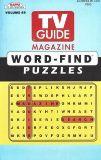KAPPA Brand TV GUIDE MAGAZINE WORD FIND PUZZLES Book Volume 49 NEW