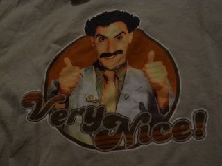 Borat Very Niiice tan t shirt adult XXL 2xl