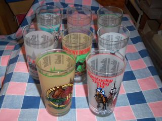   Kentucky Derby Glass Variety of Years Use Drop Down Box To Chose
