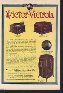 FP 1910 VICTOR VICTROLA RECORD PLAYER DISC NEEDLE MUSIC AD