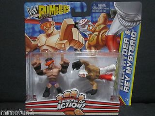WWE rumblers ZACK RYDER and & REY MYSTERIO wrestling figures 2 pack
