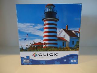Mega Puzzles West Quoddy Head Lighthouse 1000 Jigsaw Puzzle by Steve 