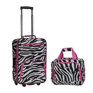 pink zebra luggage in Luggage