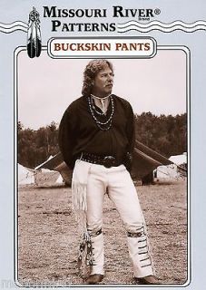 Missouri River Mountain Man Rendezvous Buckskin Pants Sewing Pattern 