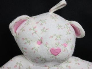 ADORABLE BABY SOFT PLUSH AMY COE FLOWER PINK ROSES STUFFED ANIMAL TOY 