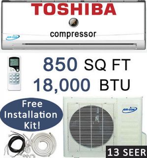   BTU Ductless Mini Split Air Conditioner Heat Pump  25 ft install Kit