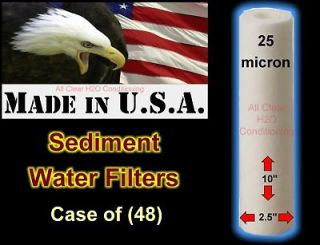 48) Whole House 10x2.5 Sediment Water Filters 25 mic