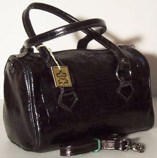 NEW Genuine Italian Real Leather Handbag Black Made in Italy bag 1075