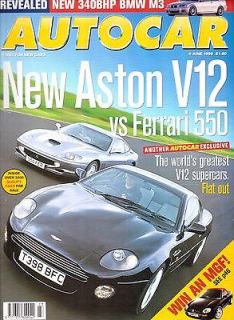   MAGAZINE 09/06/99 FERRARI 550,ASTON MARTIN DB7 V12,M5 VS ALPINE B10