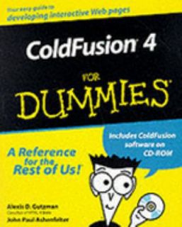 Coldfusion 4 for Dummies by Alexis D. Gutzman 2000, Paperback